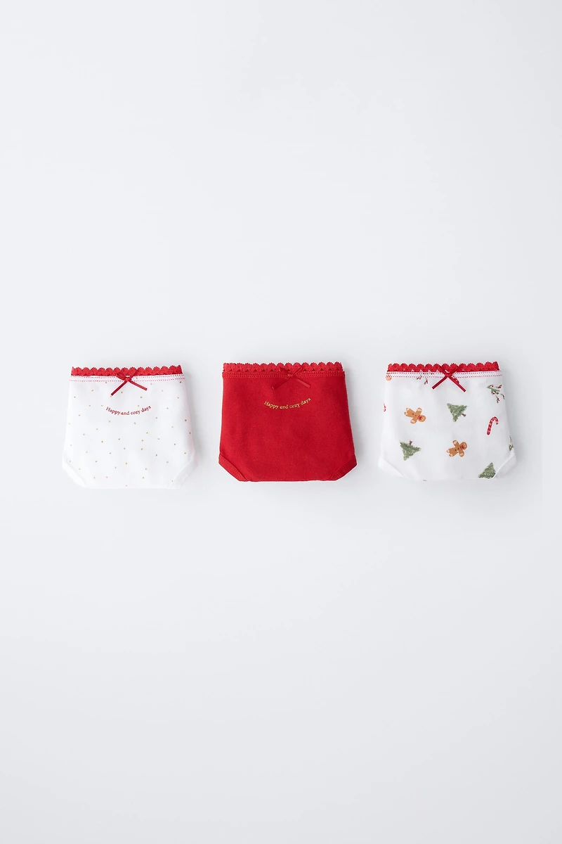 AGES 1-6 / THREE-PACK OF TREE AND COOKIE UNDERWEAR
