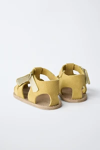 SANDALES STYLE PLAGE EN CUIR