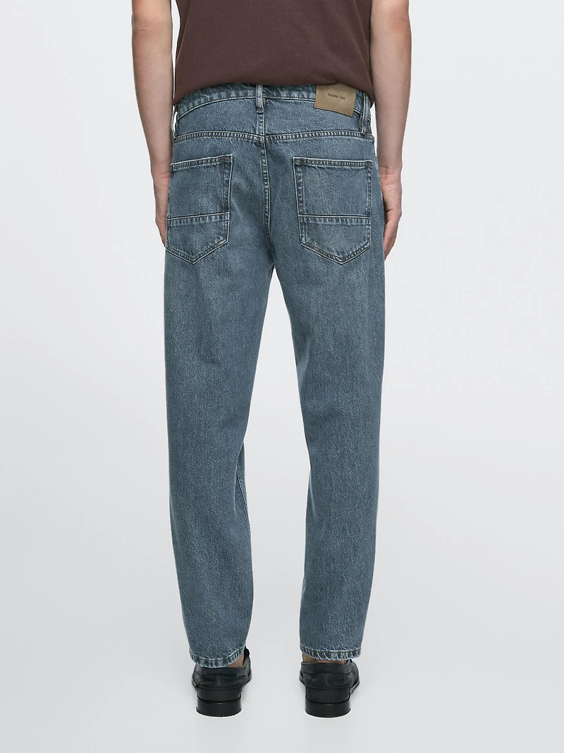 Cropped slim fit jeans