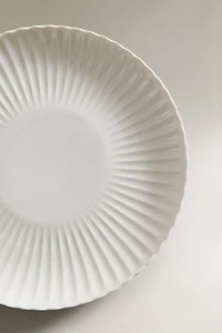 ASSIETTE PLATE PORCELAINE ONDES