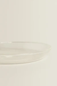 BOROSILICATE GLASS SIDE PLATE WITH RIM