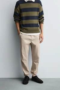 SLIM FIT JOGGER WAIST PANTS