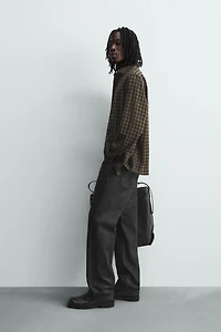 RELAXED FIT PLAID SHIRT