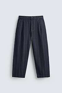 STRIPED RELAXED FIT CHINO PANTS