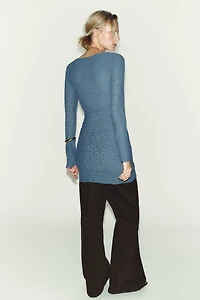 STRUCTURED DRAPED MINI DRESS