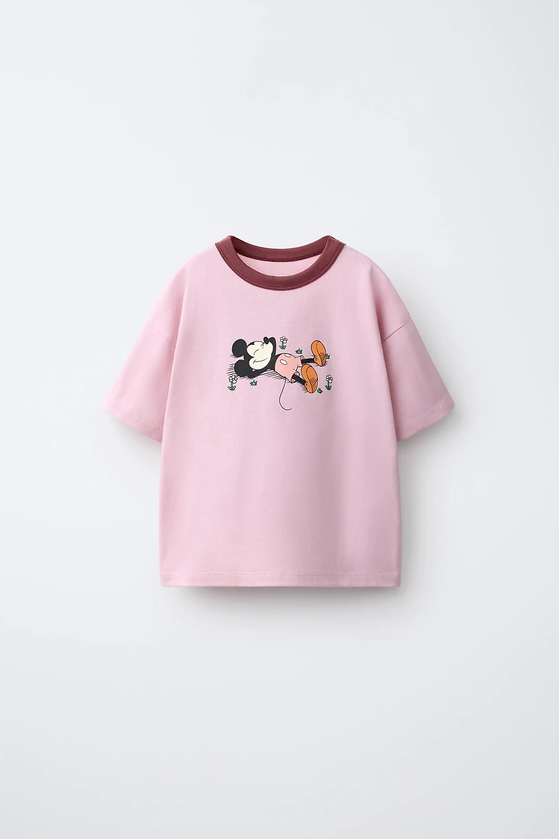 MICKEY MOUSE © DISNEY EMBROIDERED AND PRINTED T-SHIRT