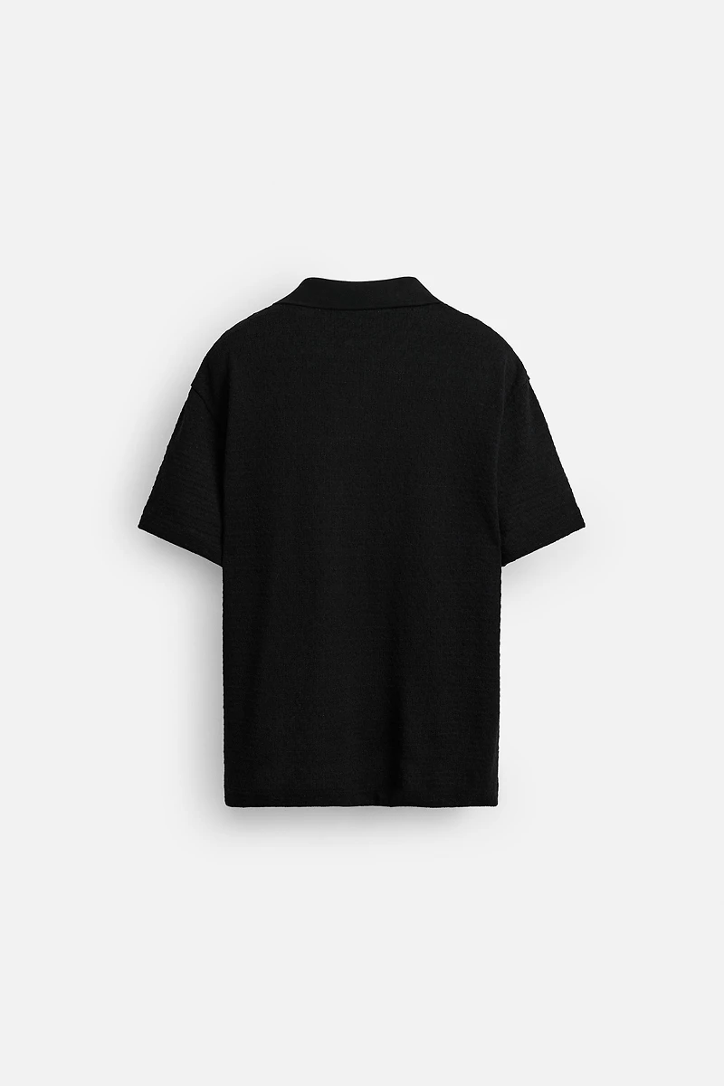 GEOMETRIC JACQUARD POLO SHIRT