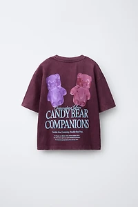 T-SHIRT À TEXTE EN RELIEF