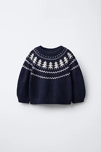 TREE JACQUARD KNIT JUMPER