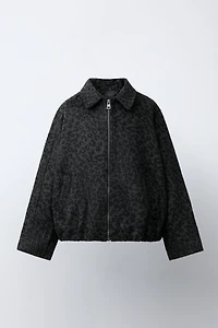 ANIMAL PRINT CLOTH JACKET