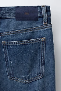 RIPPED WIDE LEG JEANS