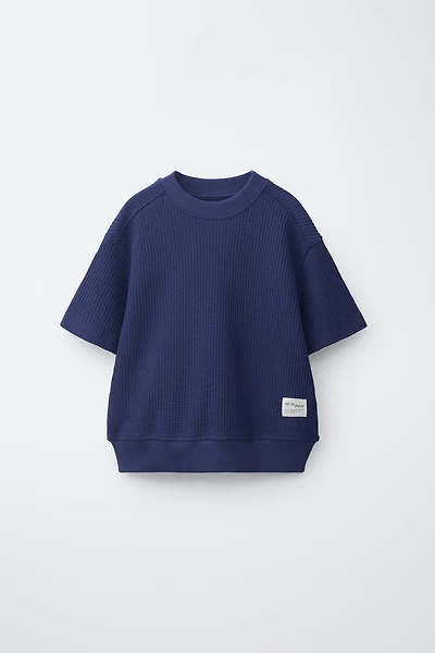 PLUSH WAFFLE KNIT TOP