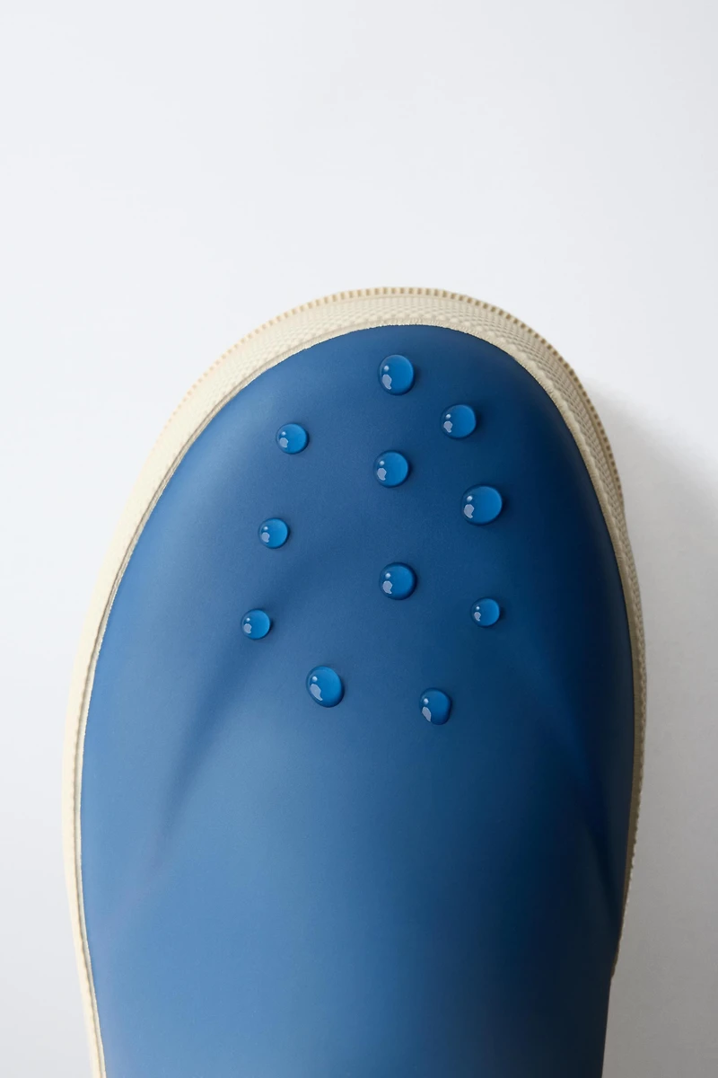 COLOR BLOCK RAIN BOOTS