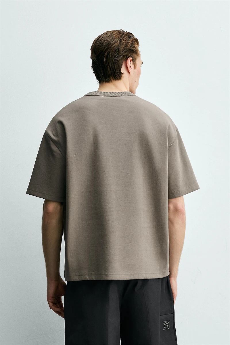 SWEAT RELAXED FIT MANCHES COURTES