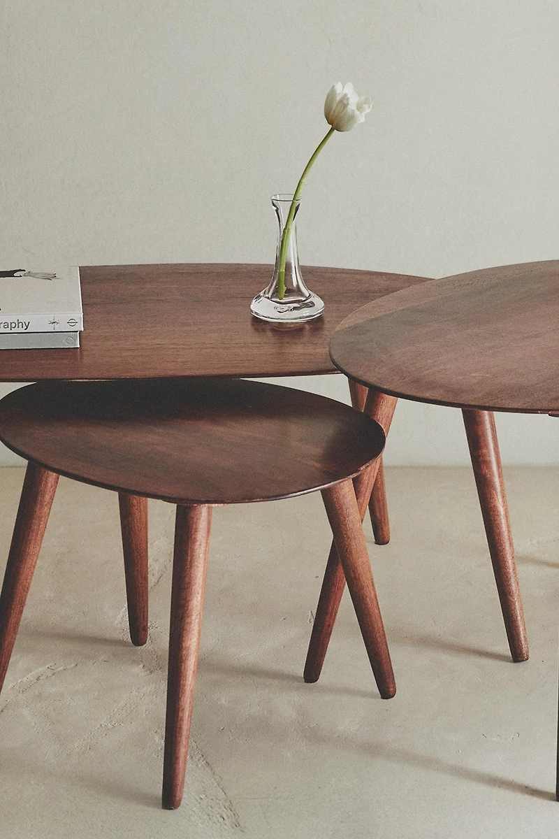 TABLE BASSE BOIS BISEAUTÉE