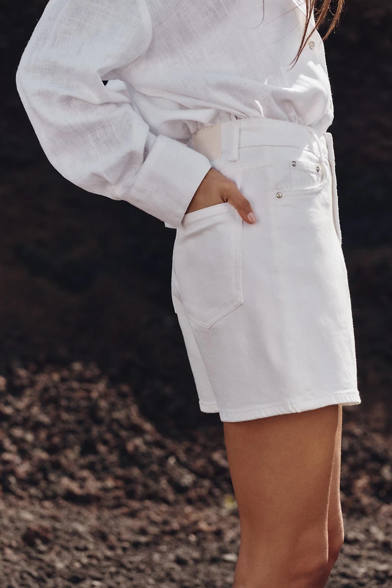 Z1975 HIGH-WAISTED MOM FIT SHORTS