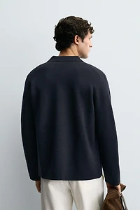 TEXTURED POCKET CARDIGAN