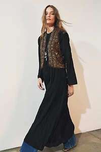 ZW COLLECTION EMBROIDERED DRESS WITH BEADS