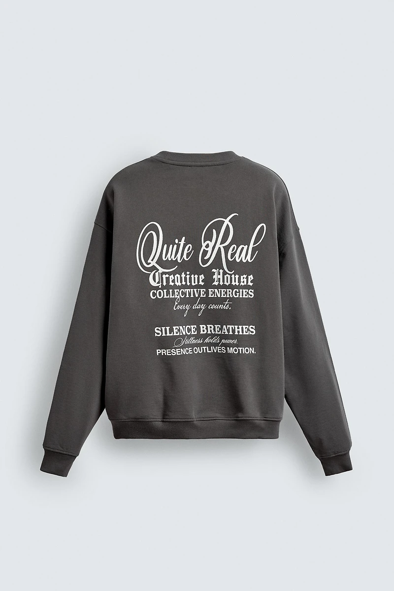 PRINTED CREWNECK SWEATSHIRT