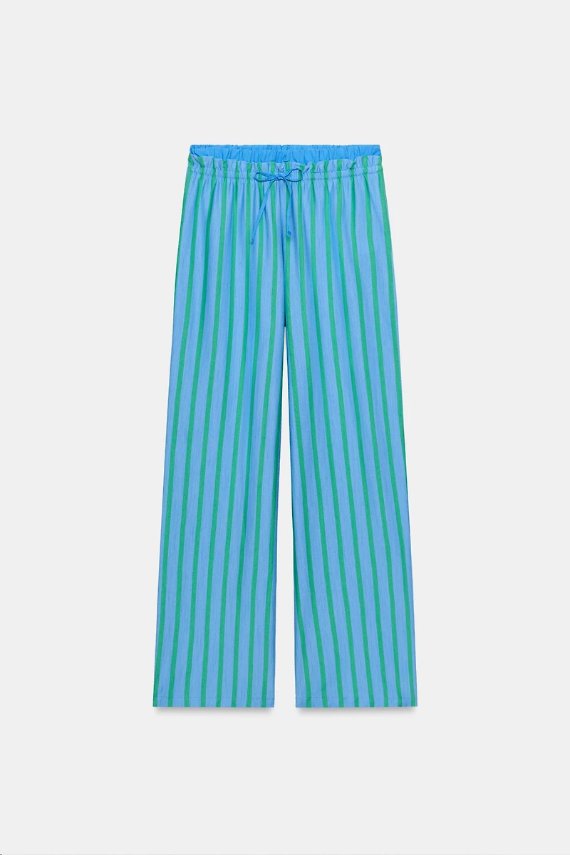 STRIPED PALAZZO PANTS