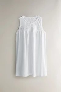 CHEMISE DE NUIT COTON BRODERIES