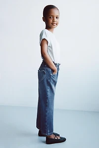 HEART POCKET PAPERBAG JEANS