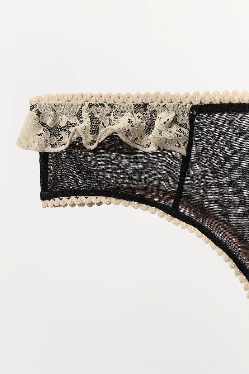 LACE MESH PANTIES