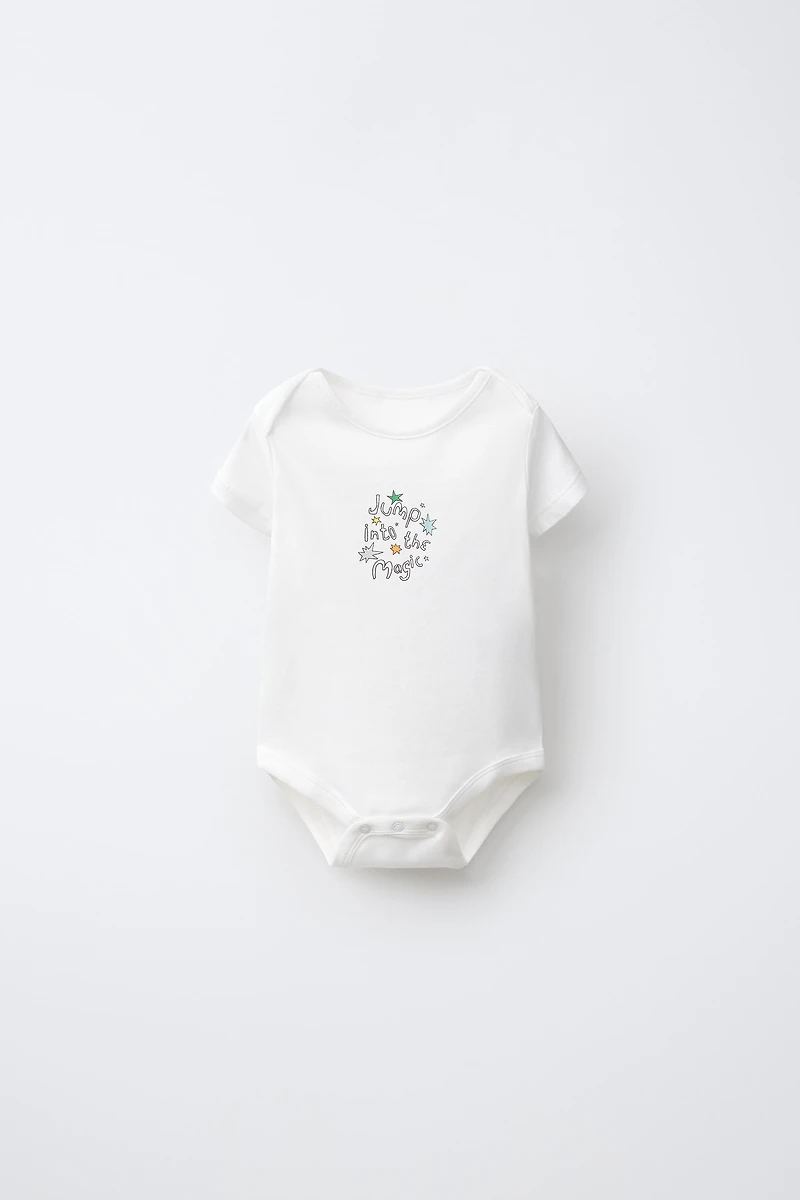 THREE-PACK CIRCUS PRINT BODYSUITS