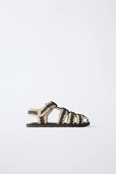 SANDALES STYLE PLAGE CROCHET