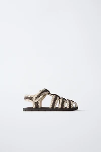 SANDALES STYLE PLAGE CROCHET