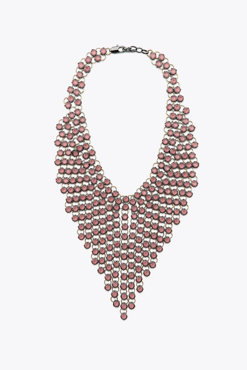 JEWELED WATERFALL NECKLACE