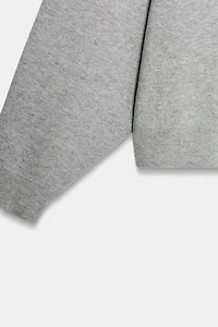 PLAIN KNIT SWEATSHIRT