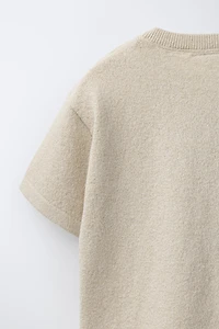 T-SHIRT EN MAILLE RUSTIQUE