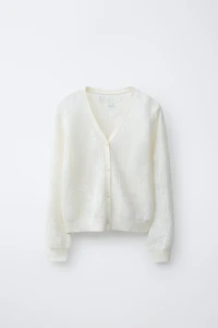 JACQUARD KNIT CARDIGAN