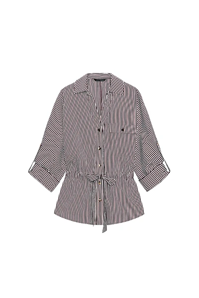 STRIPED SAFARI SHIRT