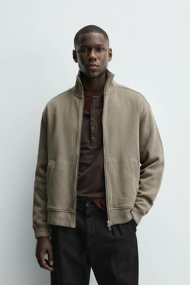INTERLOCK RIBBED JACKET