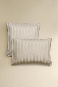 STRIPED SATEEN PILLOWCASE (500 THREAD COUNT)
