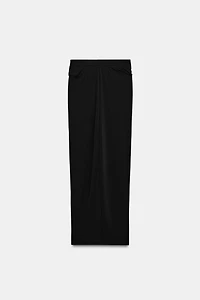 JUPE LONGUE PLIS CRÊPE