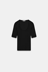 RIB RAGLAN T-SHIRT