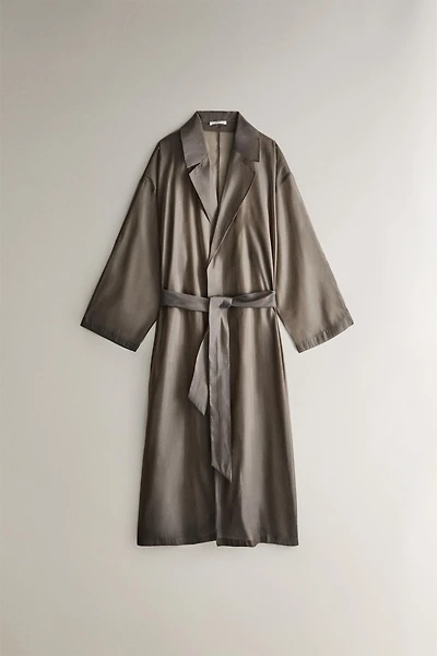 SILK ORGANZA DRESSING GOWN