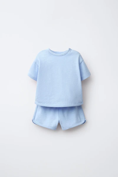 ENSEMBLE T-SHIRT ET BERMUDA FLAMÉ