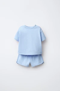 ENSEMBLE T-SHIRT ET BERMUDA FLAMÉ