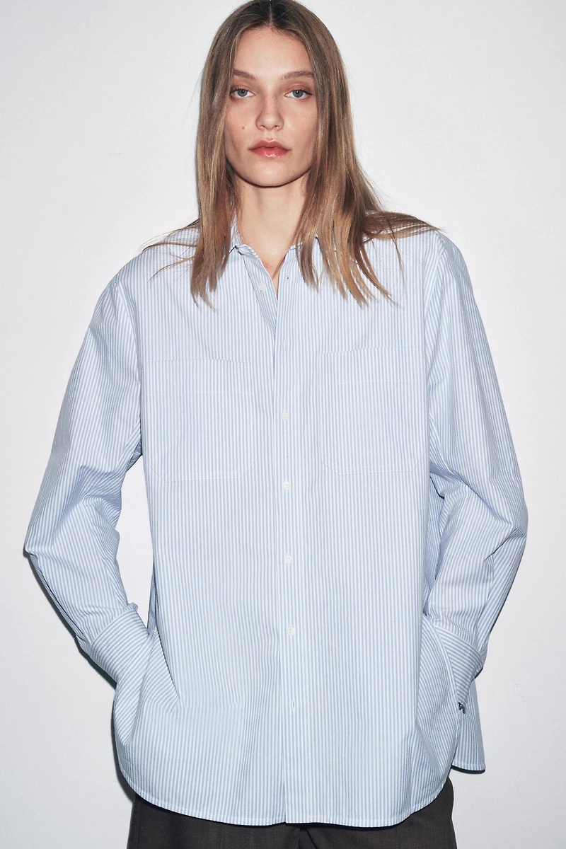 STRIPED POCKET SHIRT ZW COLLECTION