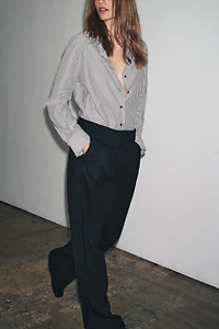 FLOWY STRIPED SHIRT ZW COLLECTION