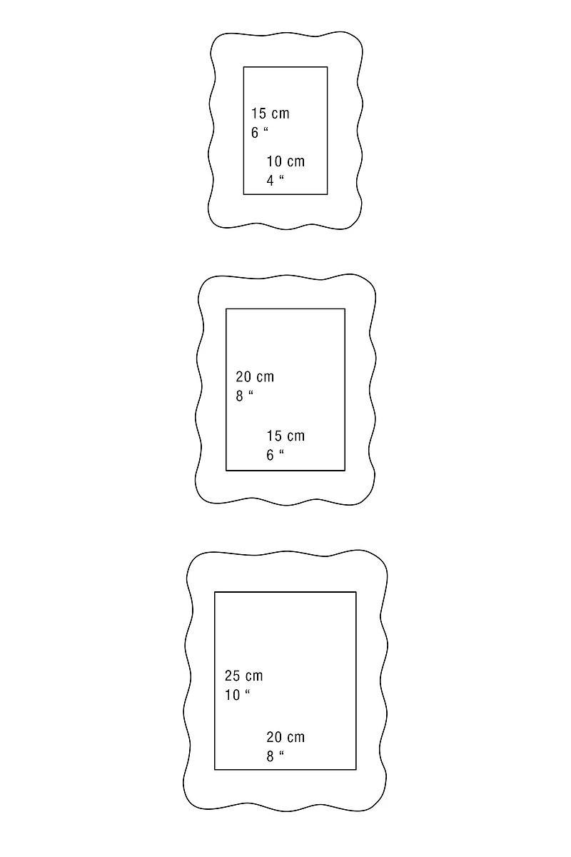 METAL WAVY PICTURE FRAME