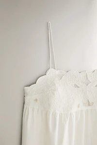 CHEMISE DE NUIT COTON BRODERIES