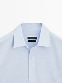 Chemise regular fit en lin