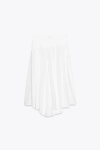 ASYMMETRIC MIDI SKIRT