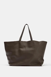 SAC MAXI CABAS EN CUIR