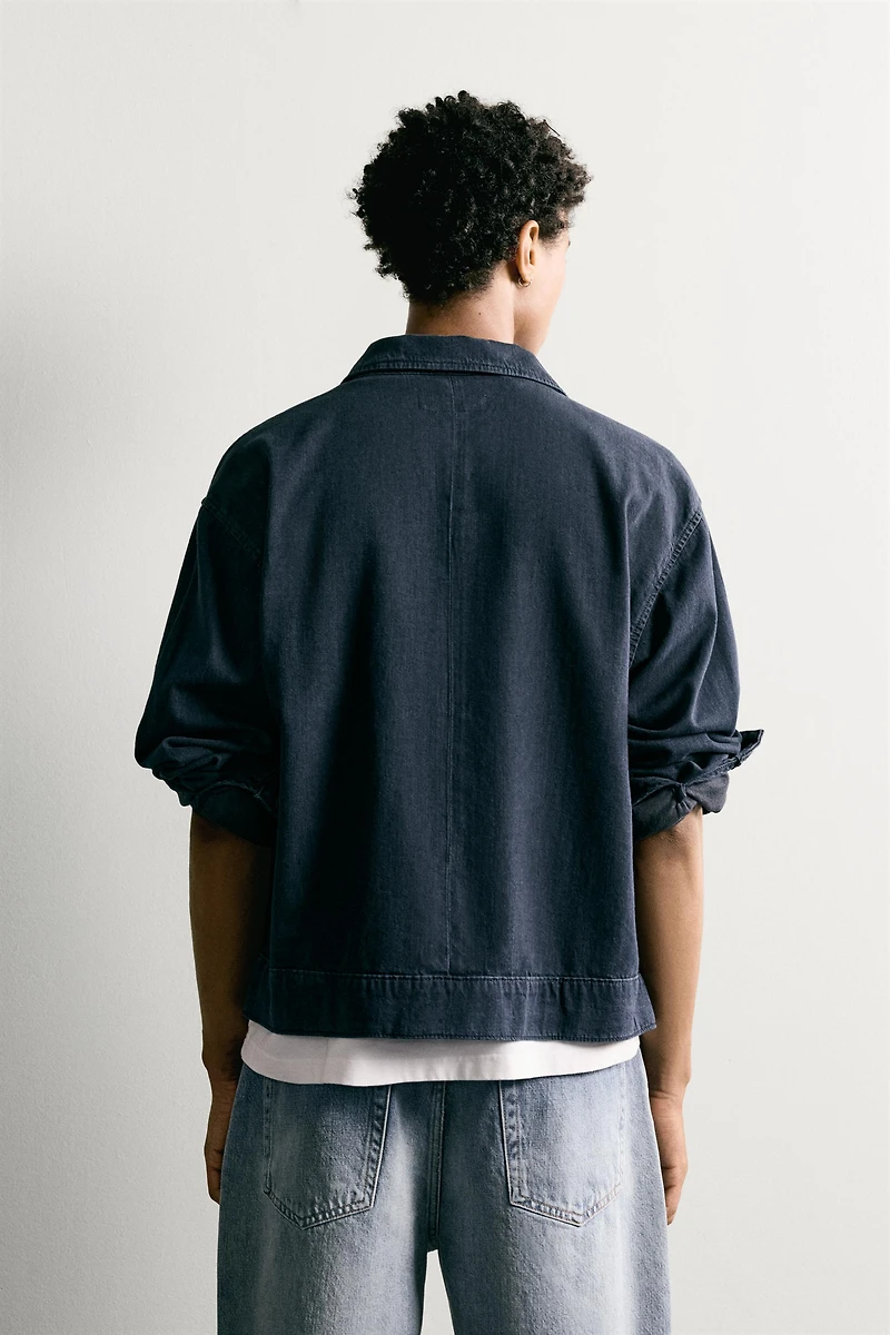 LIGHTWEIGHT DENIM OVERSHIRT